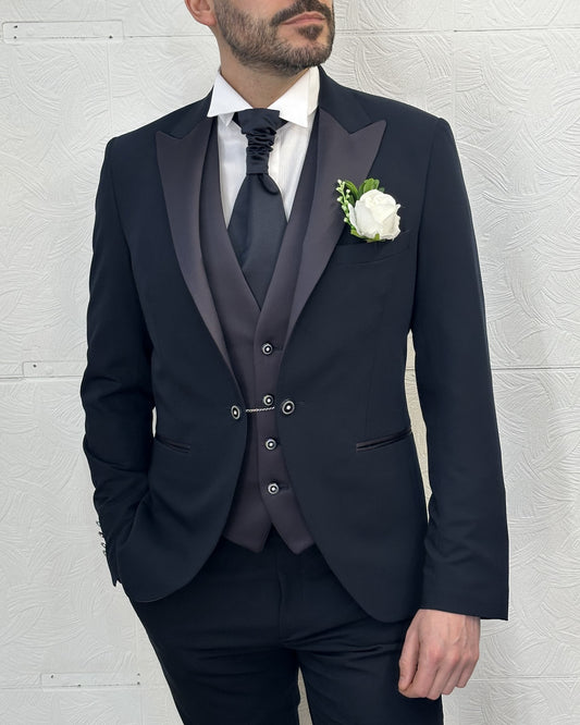 ABITO SPOSO CESA P017 04 NAVY