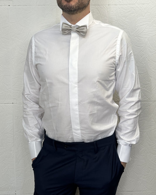 CAMICIA SPOSO "ASC QCLAX 1882" BIANCA