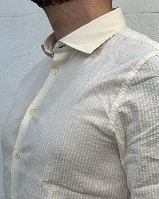 CAMICIA IN LINO CE1306H BEIGE