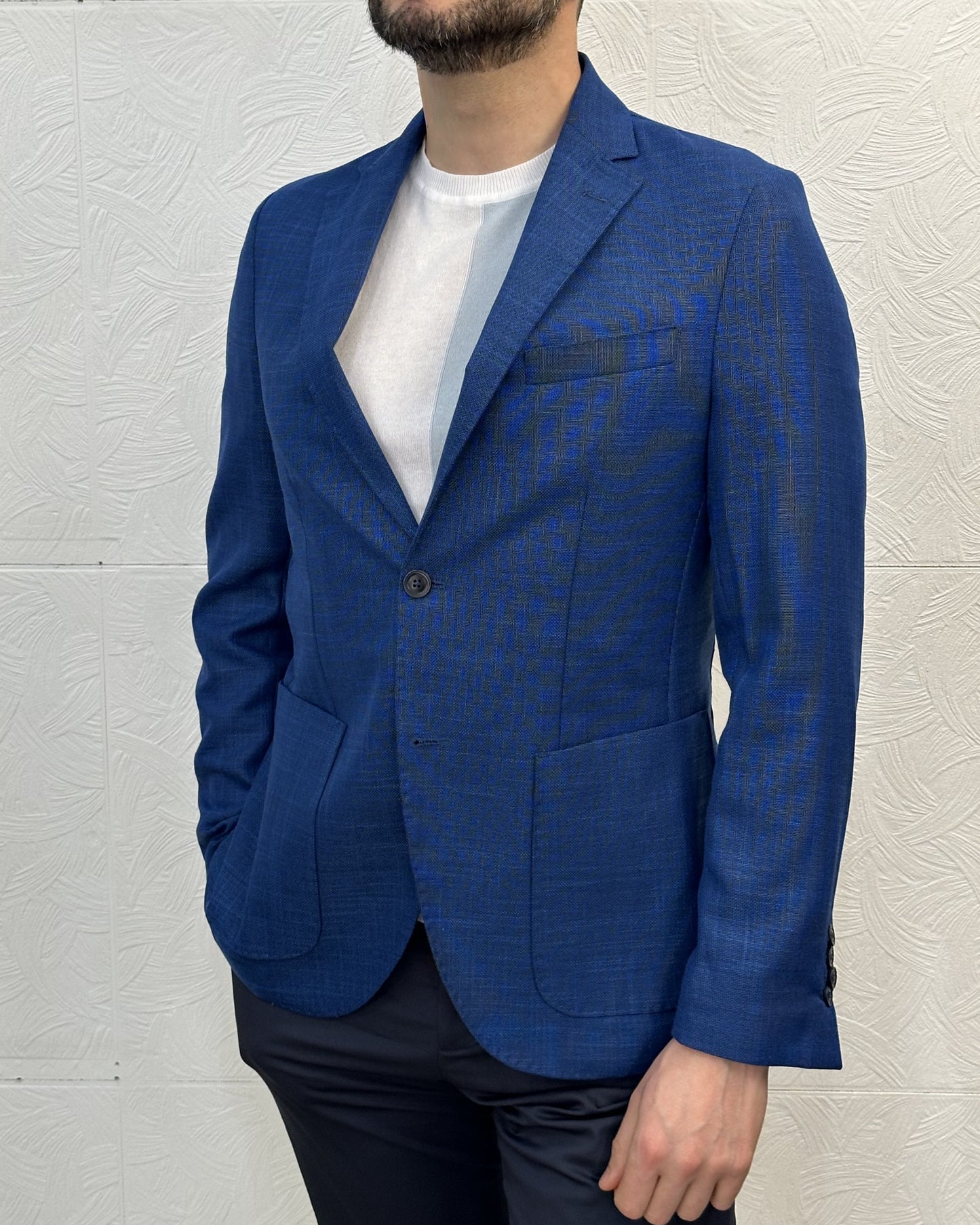 GIACCA SLIM " GG214 PP27 42" BLUETTE