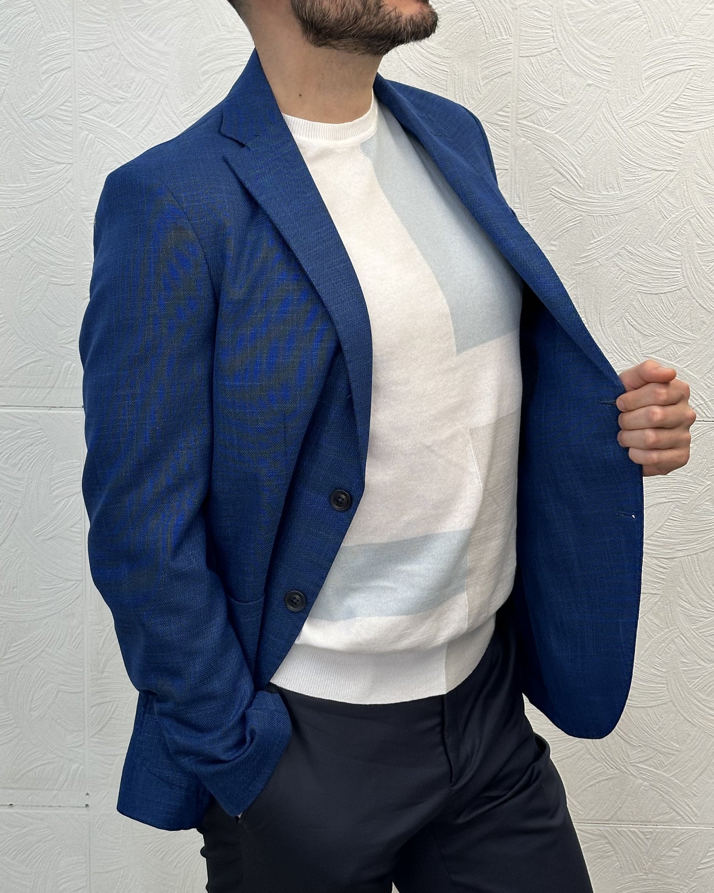 GIACCA SLIM " GG214 PP27 42" BLUETTE