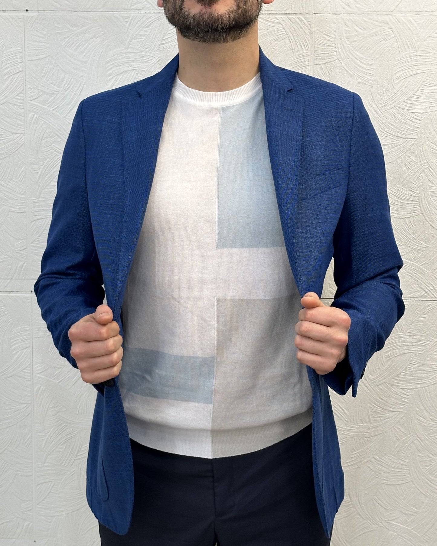 GIACCA SLIM " GG214 PP27 42" BLUETTE