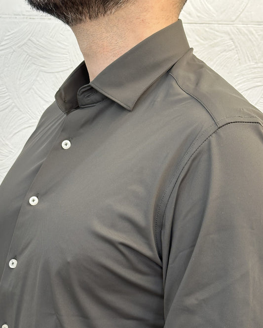CAMICIA NO STIRO NS-7637 VERDE