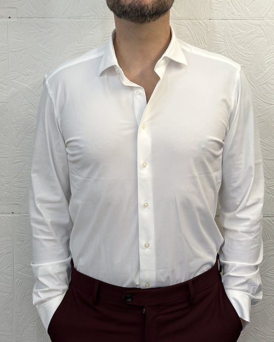 CAMICIA NO STIRO NS-7637 WHITE