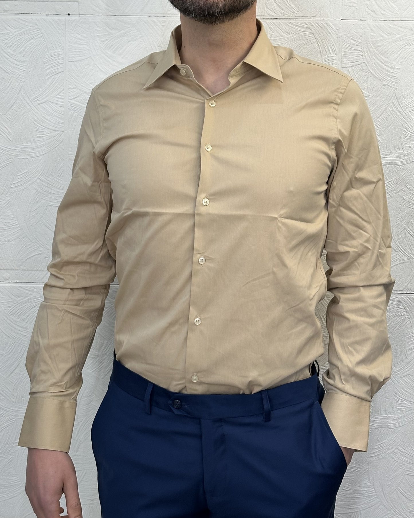 CAMICIA NS-7179 BEIGE