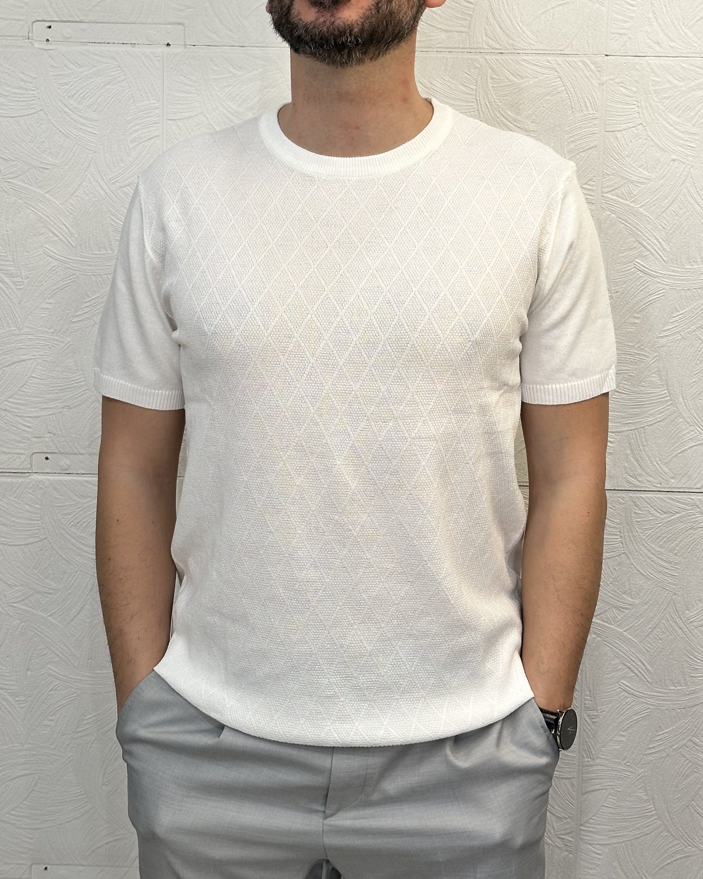 T-SHIRT M.CORTA MB 5679 BIANCA