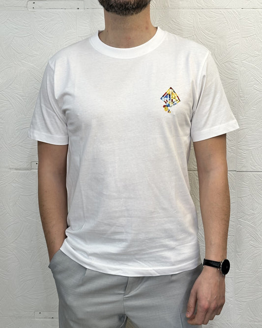 T-SHIRT M.CORTA MB 5738 BIANCA