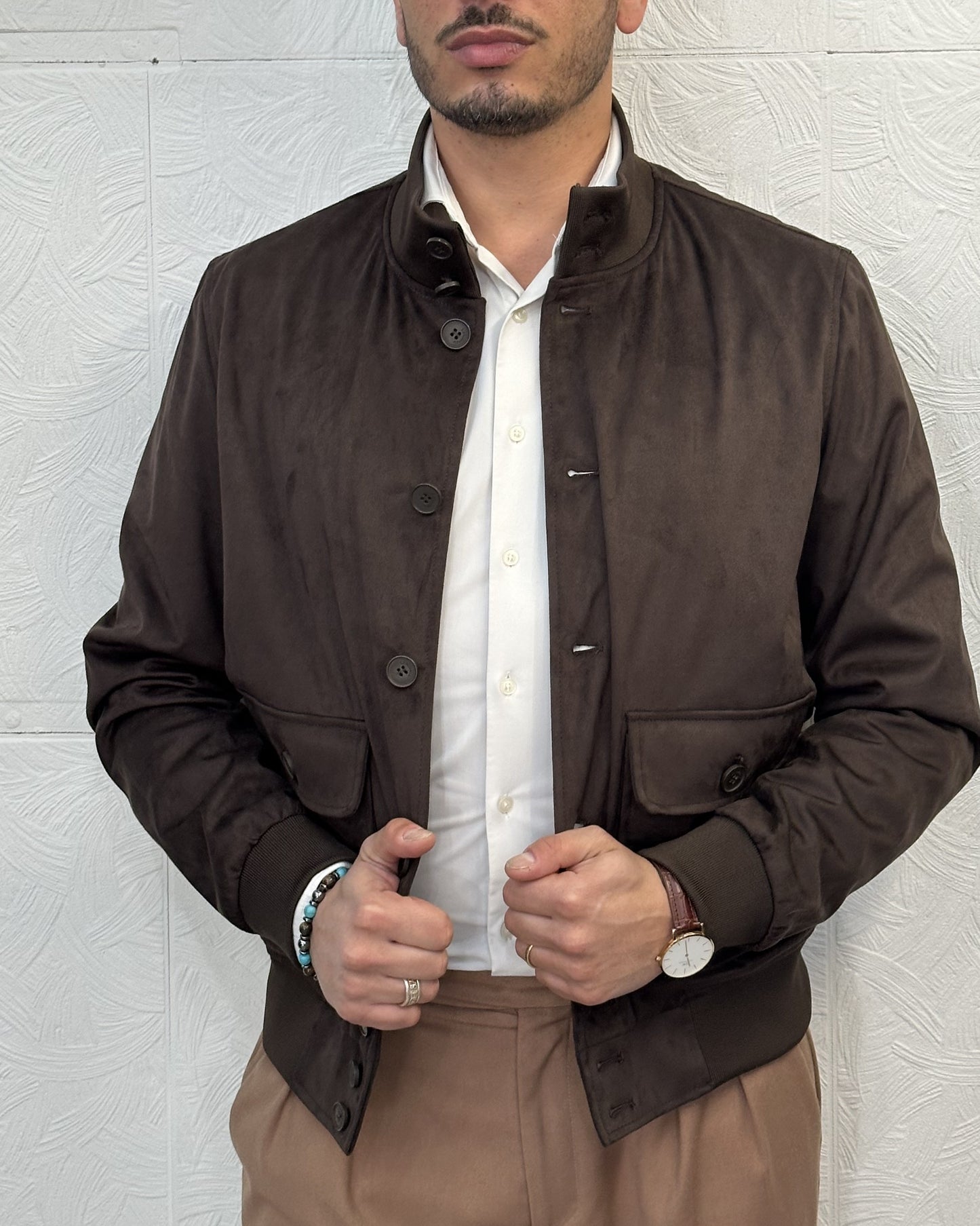 GIUBBOTTO BOMBER JM CALT BROWN
