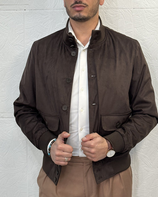 GIUBBOTTO BOMBER JM CALT BROWN