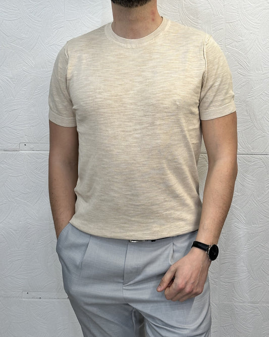 T-SHIRT M.CORTA "C246" BEIGE