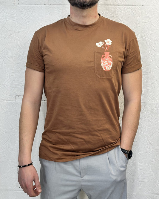 T-SHIRT M.CORTA UGP 4605 TABACCO