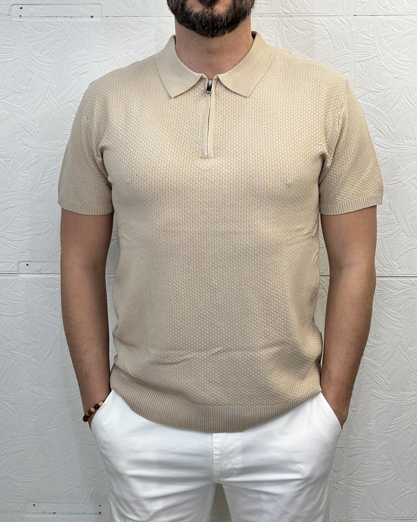 POLO M.CORTA MB 5681 SABBIA
