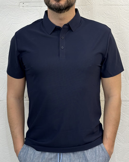 POLO M.CORTA NO STIRO MB 5683 BLU