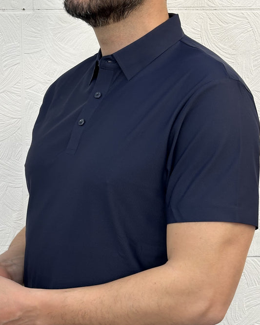 POLO M.CORTA NO STIRO MB 5683 BLU