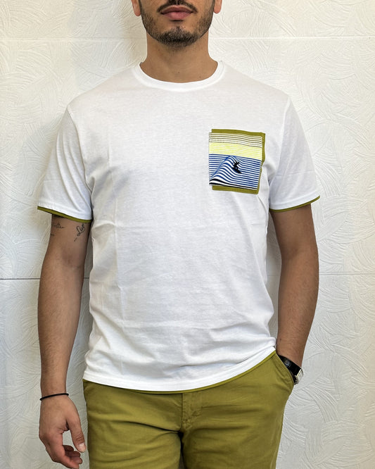 T-SHIRT M.CORTA " C761" BIANCO