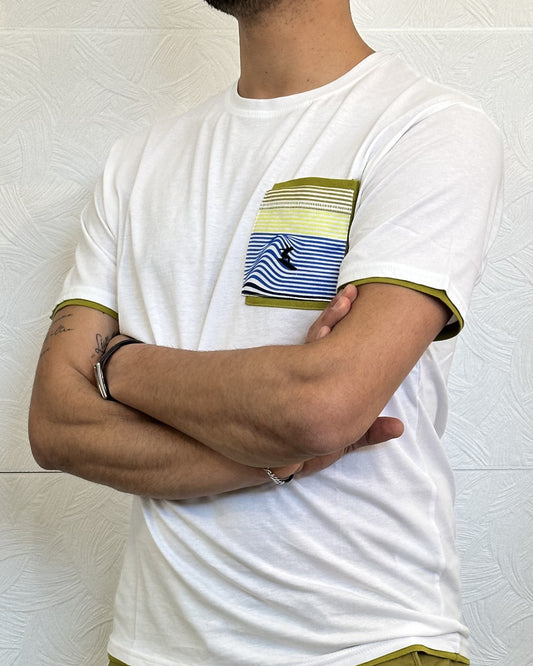 T-SHIRT M.CORTA " C761" BIANCO