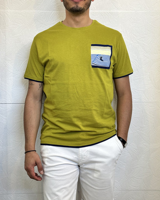 T-SHIRT M.CORTA " C761" AVOCADO