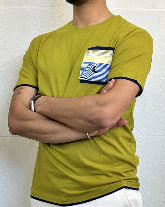 T-SHIRT M.CORTA " C761" AVOCADO