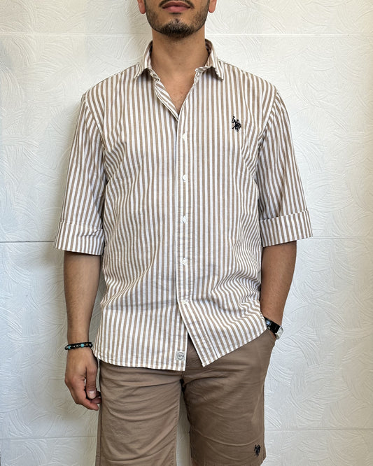 CAMICIA M.CORTA "BIGG 106003" TORTORA
