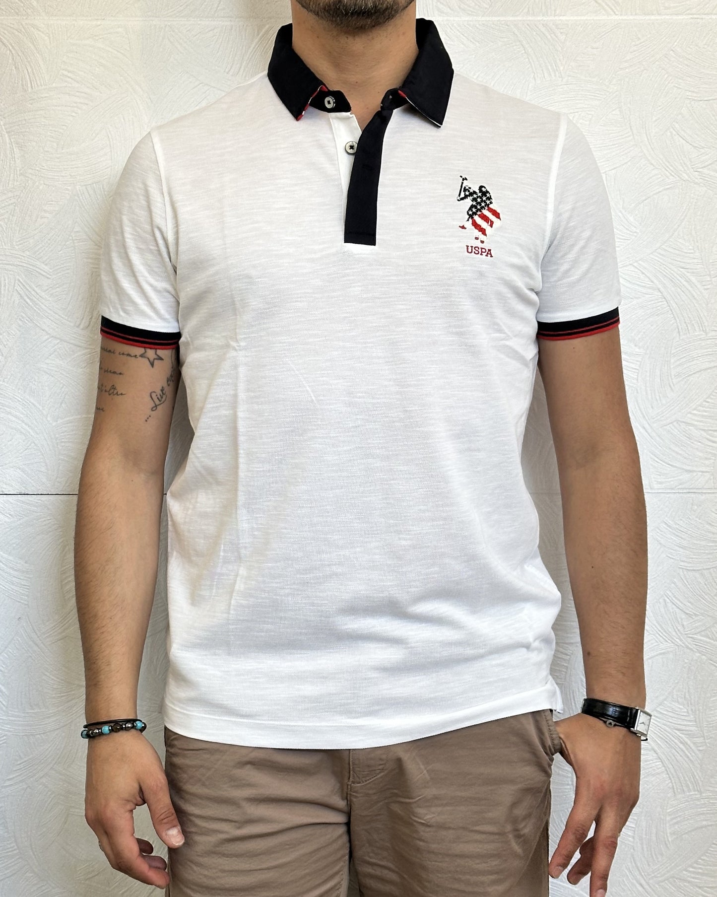 POLO M.CORTA " SEET 113001" BIANCA