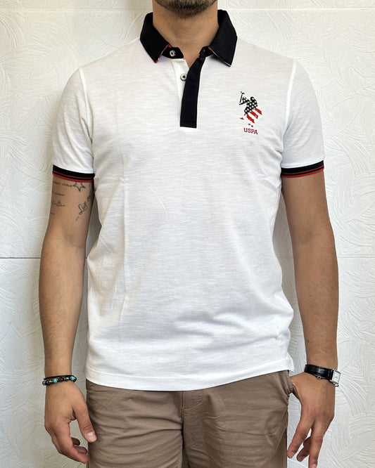 POLO M.CORTA " SEET 113001" BIANCA