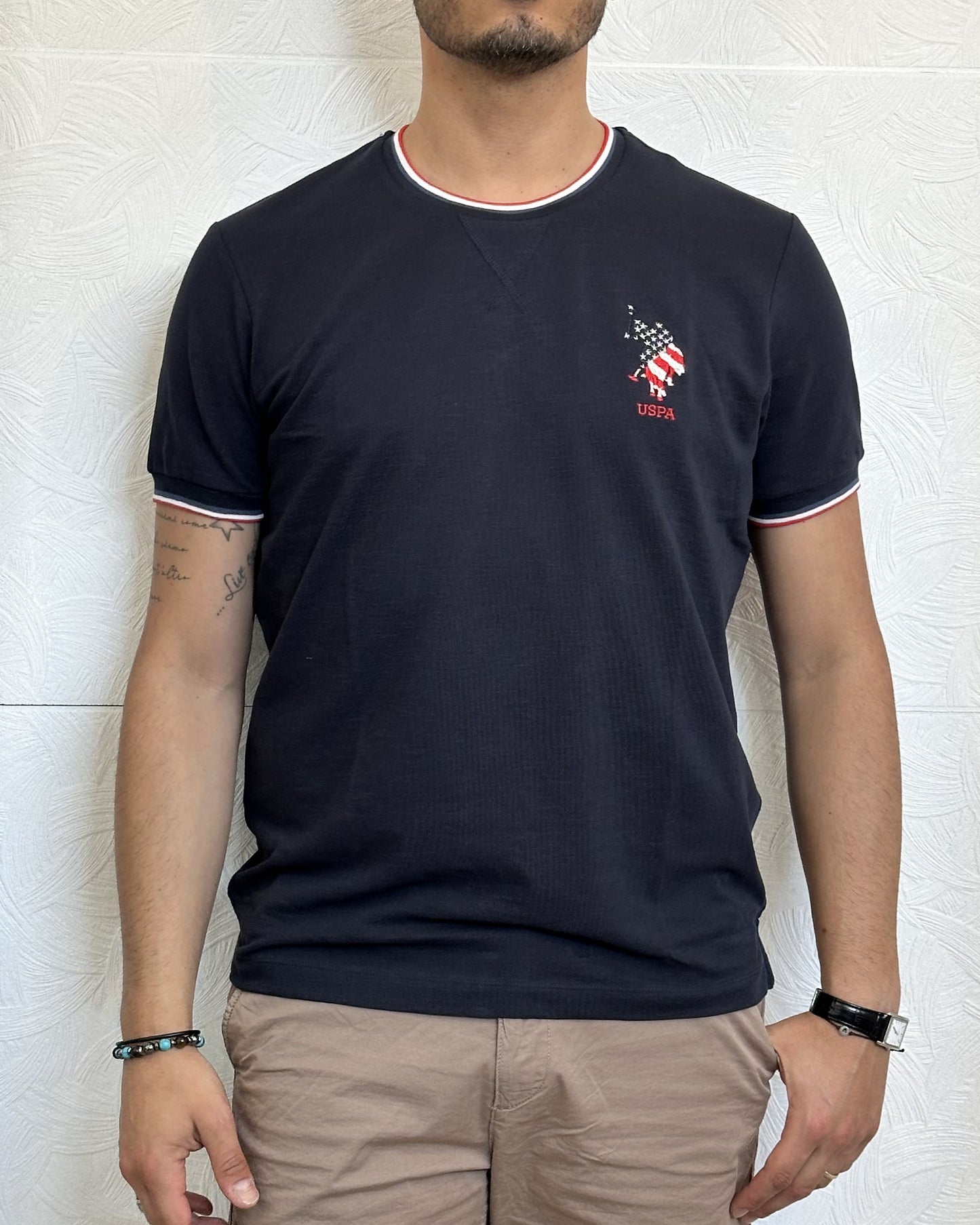 T-SHIRT M.CORTA " SEET 113001" BLU