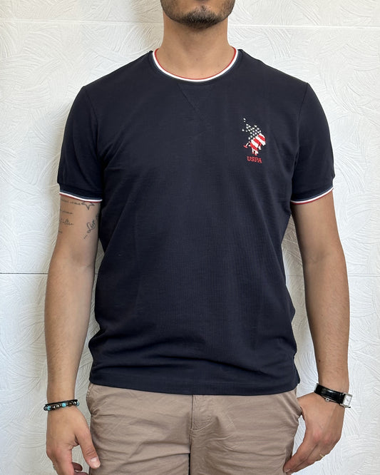 T-SHIRT M.CORTA " SEET 113001" BLU
