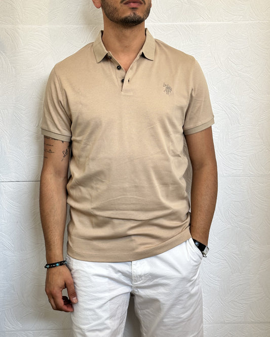 POLO M.CORTA HENRY 197019 BEIGE