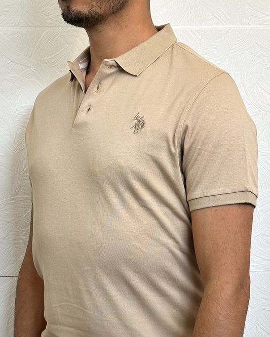 POLO M.CORTA HENRY 197019 BEIGE