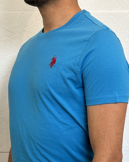 T-SHIRT M.CORTA " LUCA 43154" CELESTE