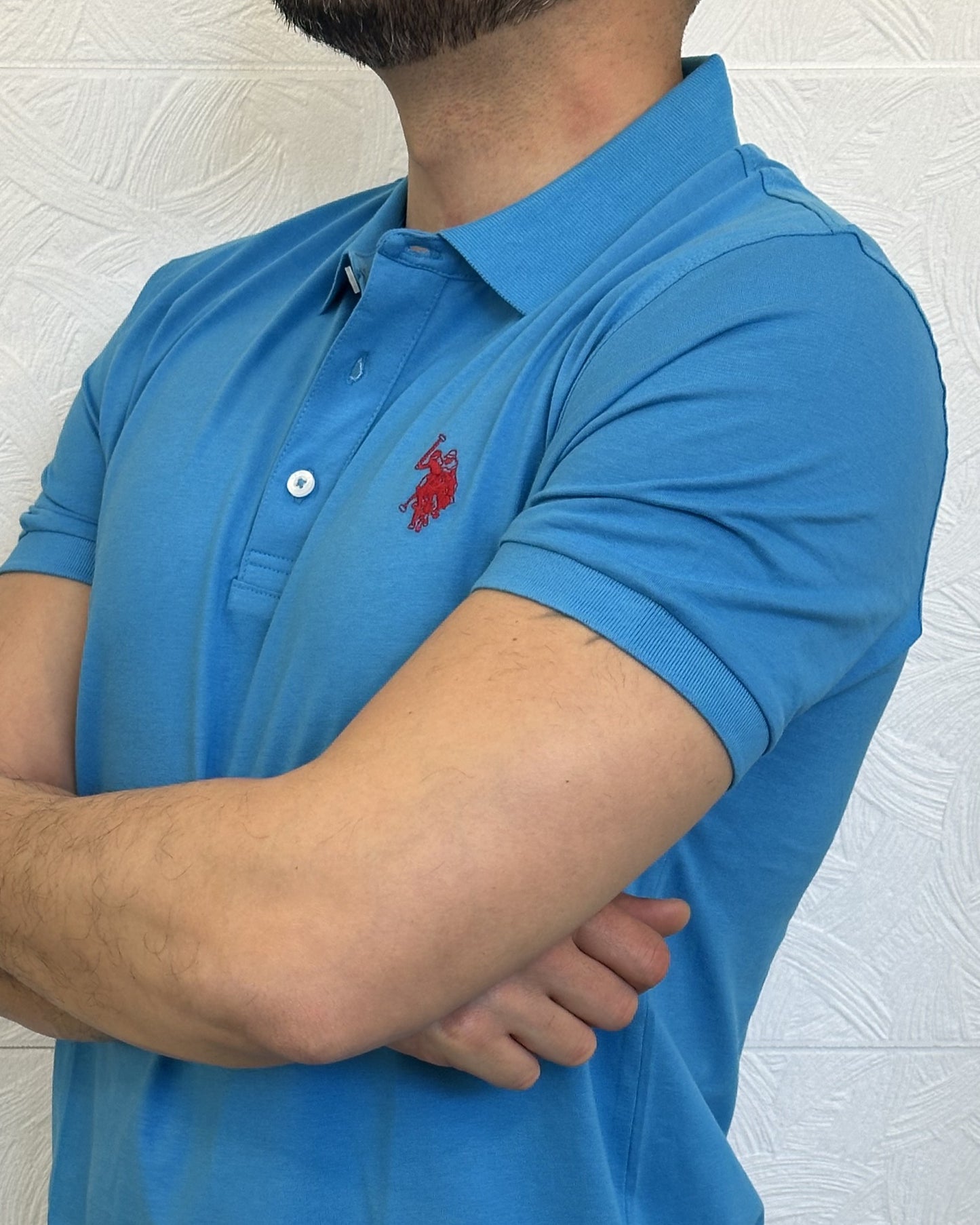 POLO M.CORTA "ARN 43197" CELESTE