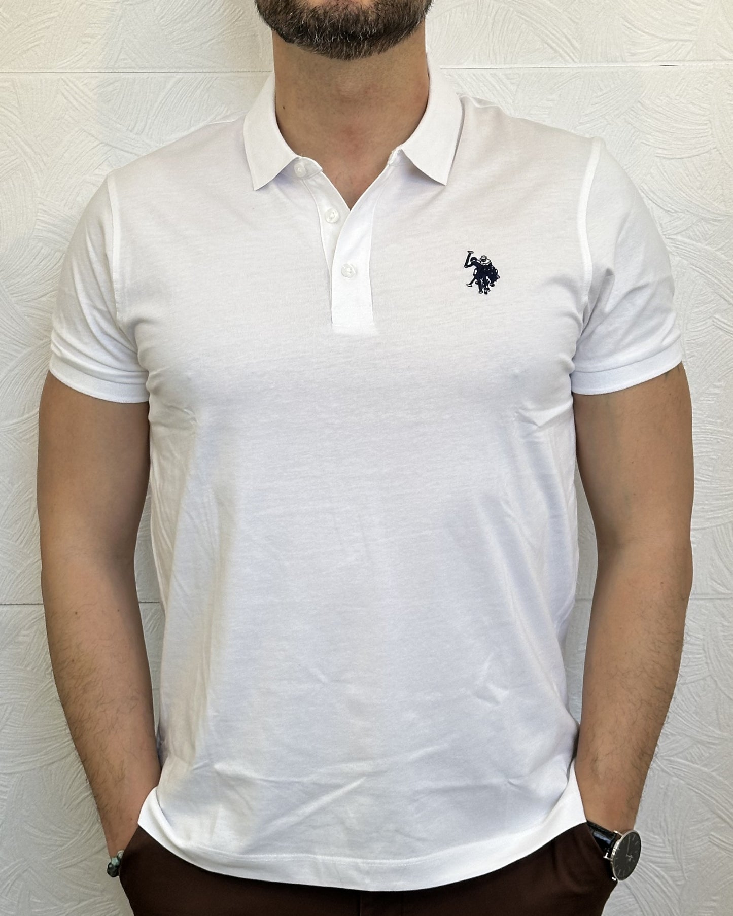 POLO M.CORTA "ARN 43197" BIANCA