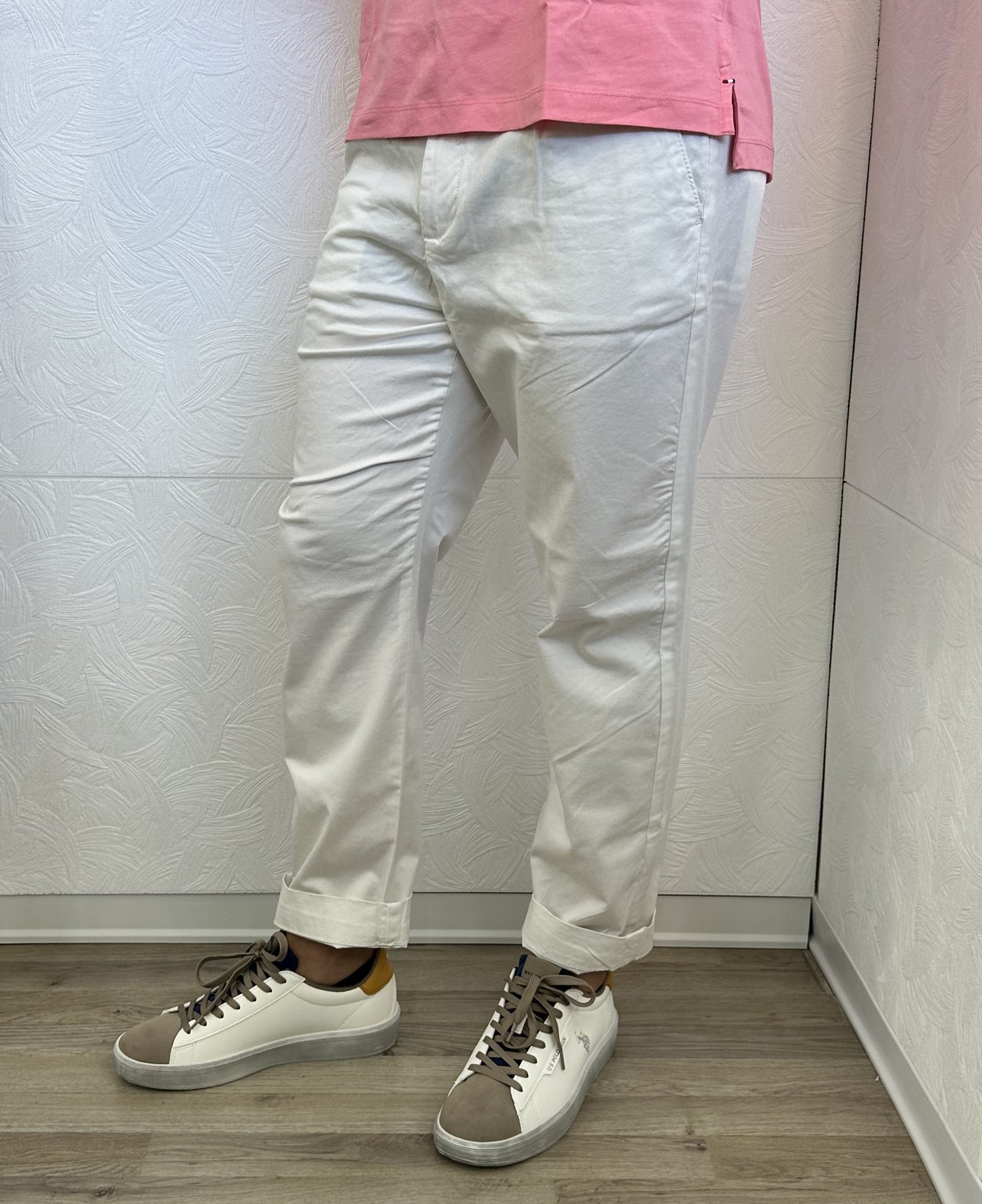 PANTALONE CHINO " PSE 1822H"  BIANCO