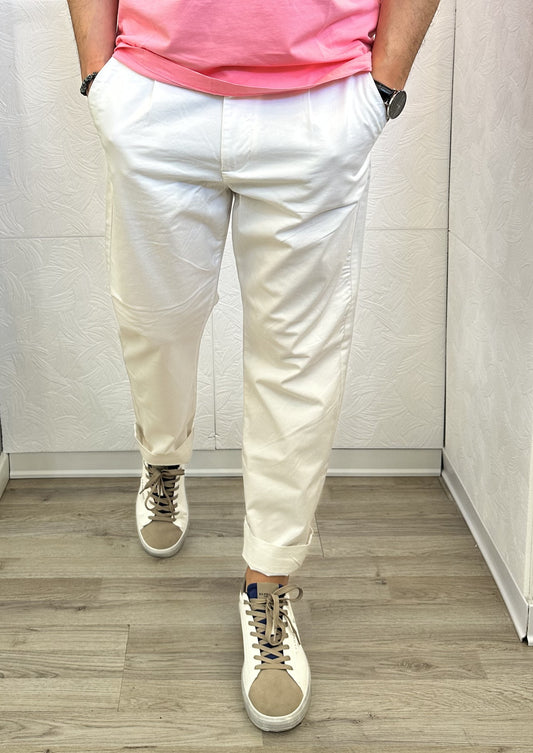 PANTALONE CHINO " PSE 1822H"  BIANCO