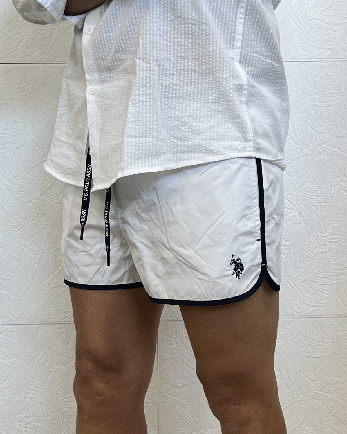BOXER MARE  PALM 182017 BIANCO