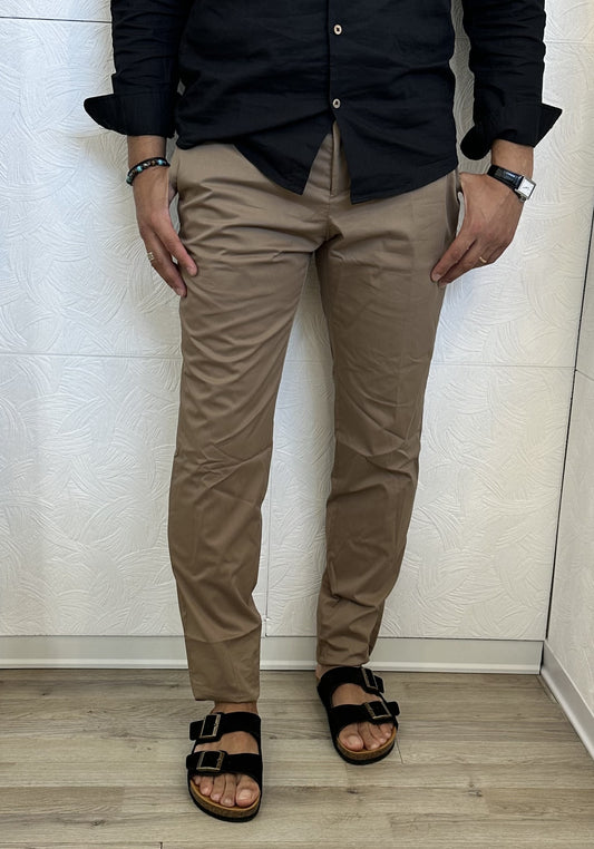PANTALONE CHINO " P200 P210 51" TORTORA