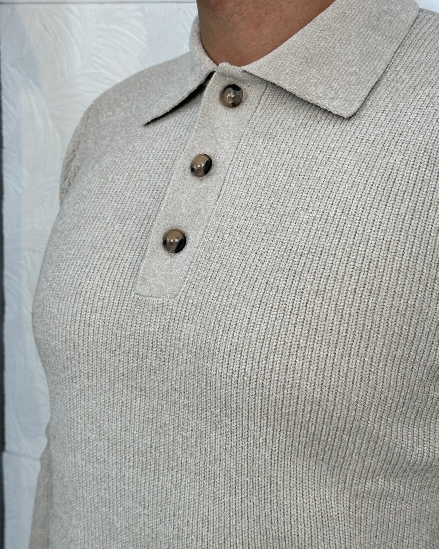 POLO M.LUNGA " MI 3254H" BEIGE
