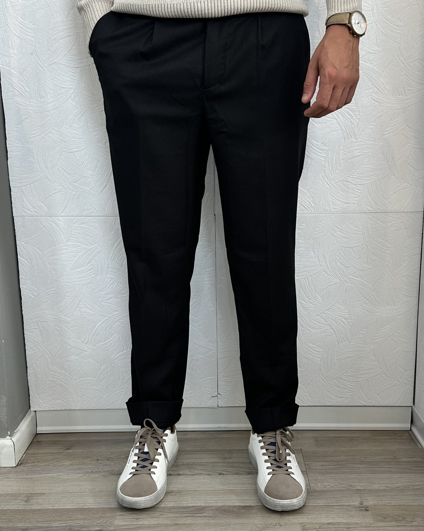 PANTALONE CHINO "PSI 1863H" NERO