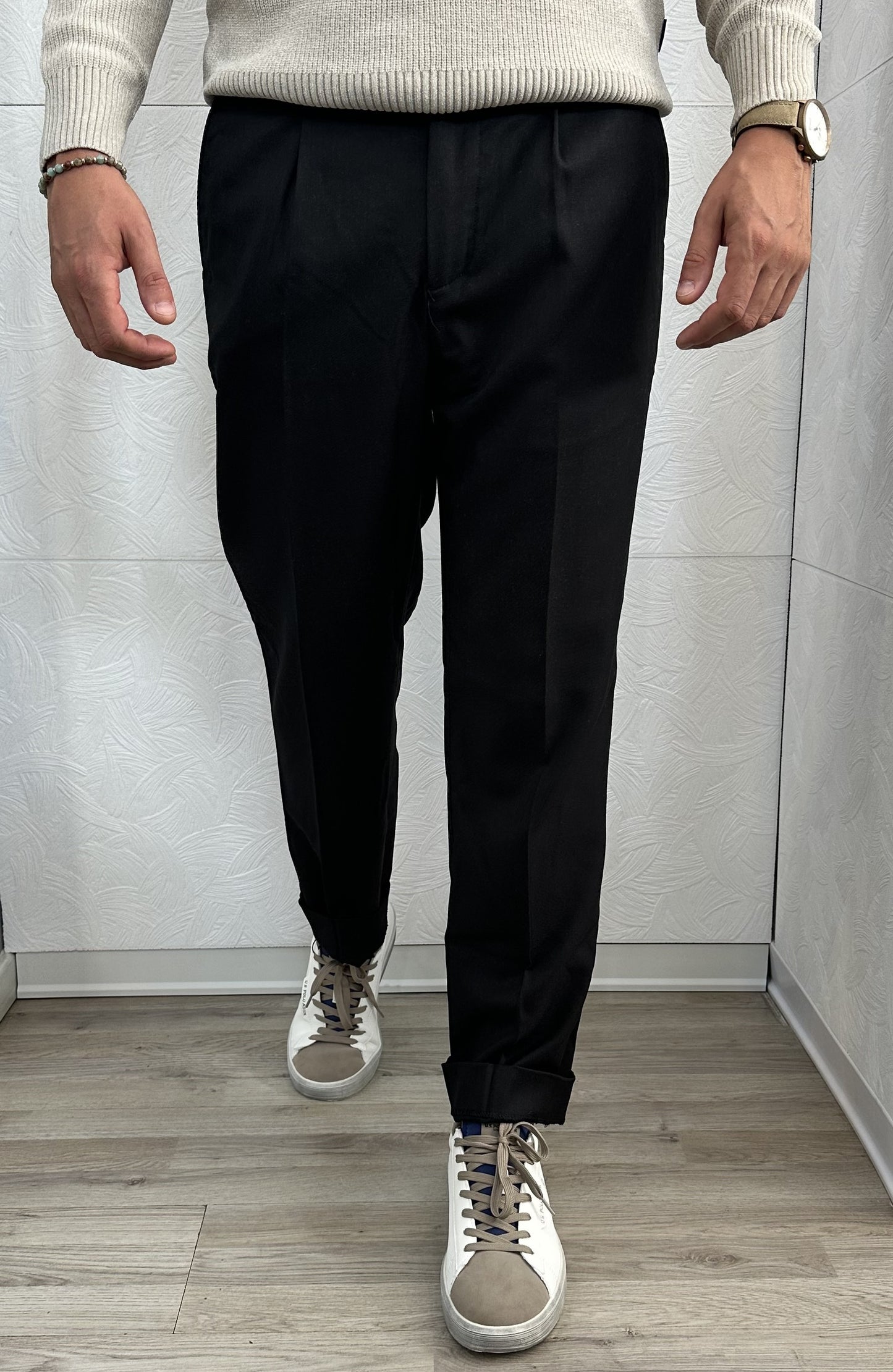 PANTALONE CHINO "PSI 1863H" NERO