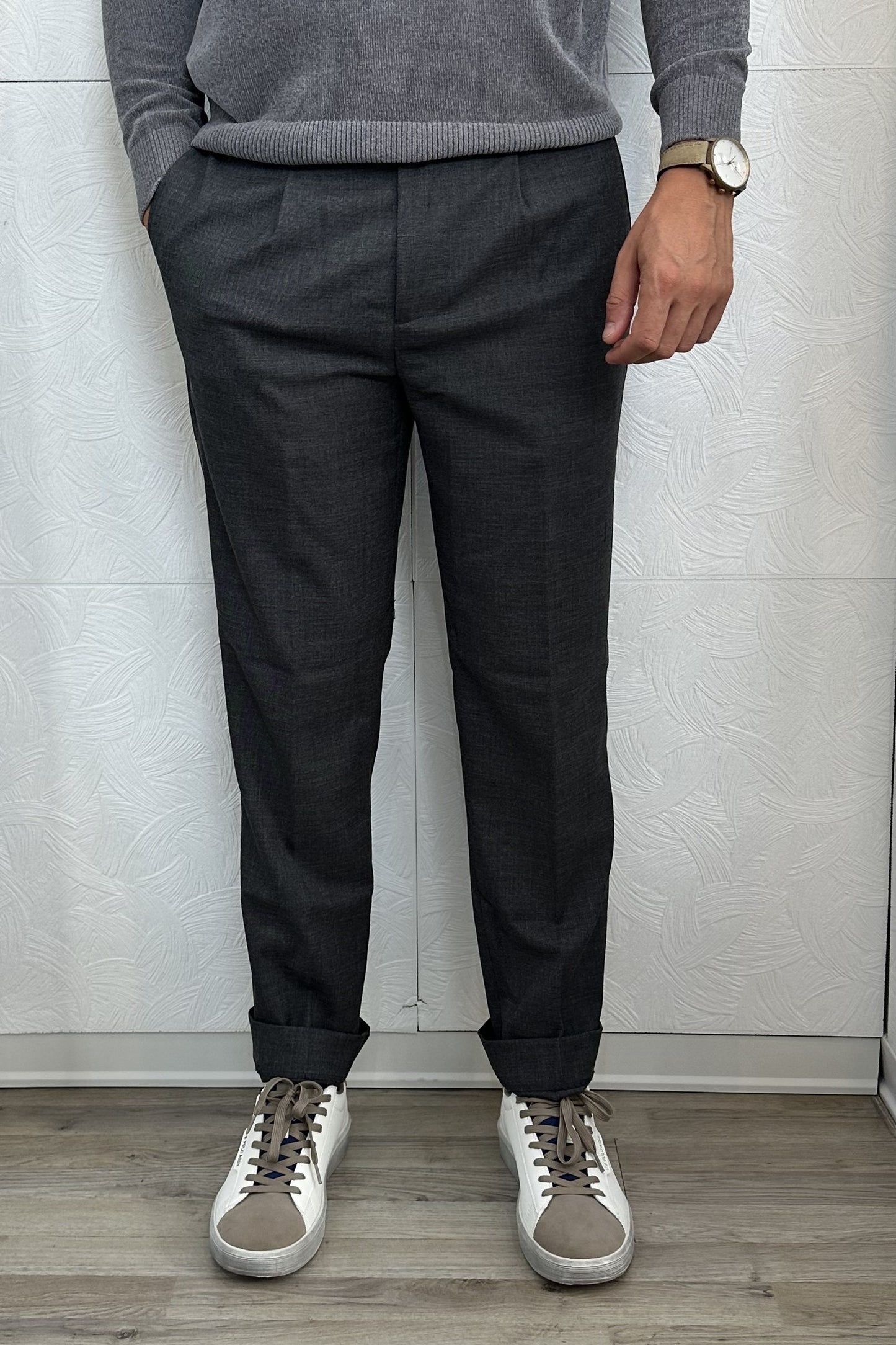 PANTALONE CHINO " PSI 1863H" GRIGIO