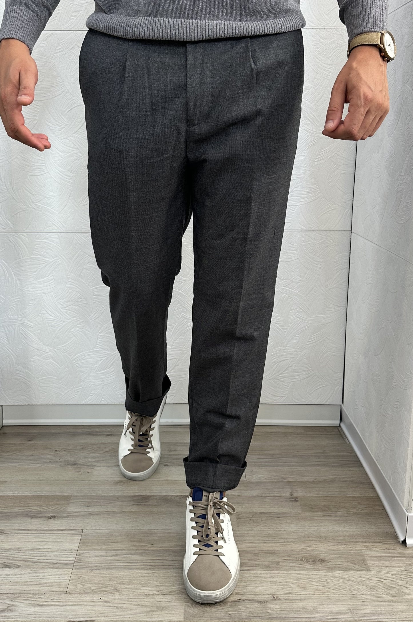 PANTALONE CHINO " PSI 1863H" GRIGIO