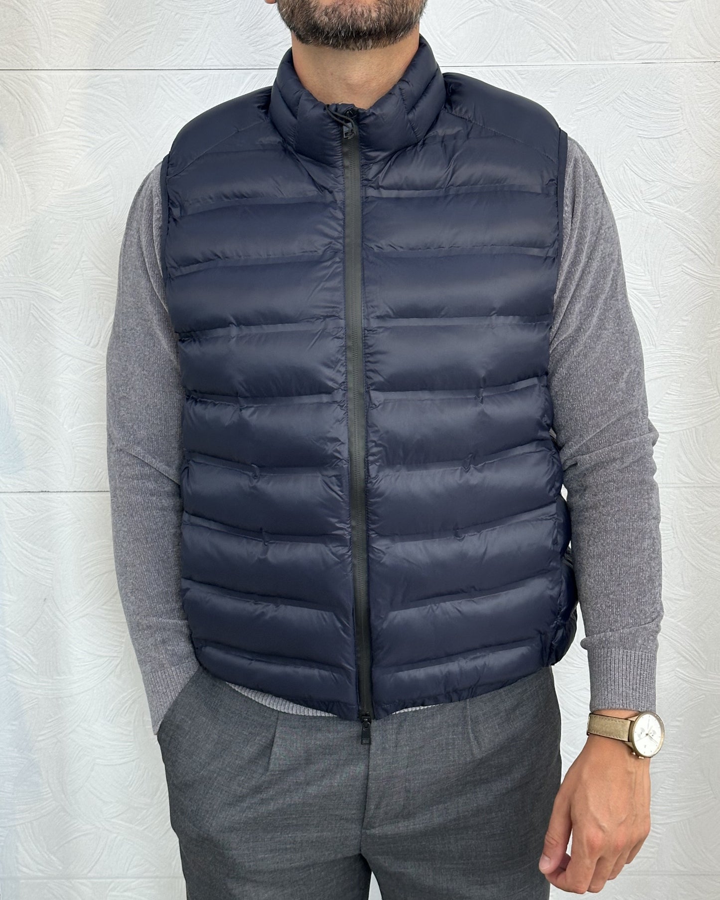 GIUBBOTTO SMANICATO " GBI 1653" BLU