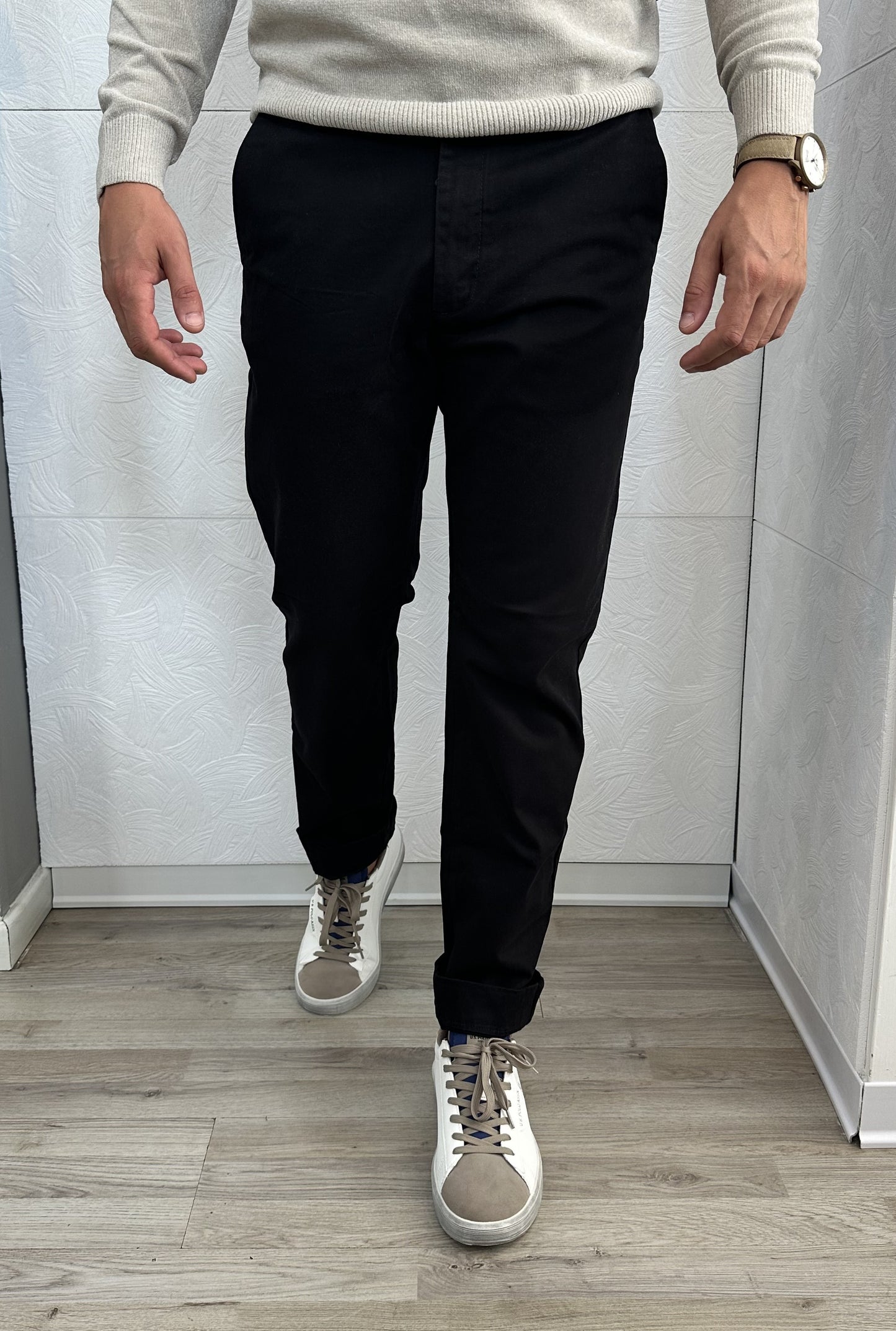 PANTALONE CHINO " PSI 1869H" NERO