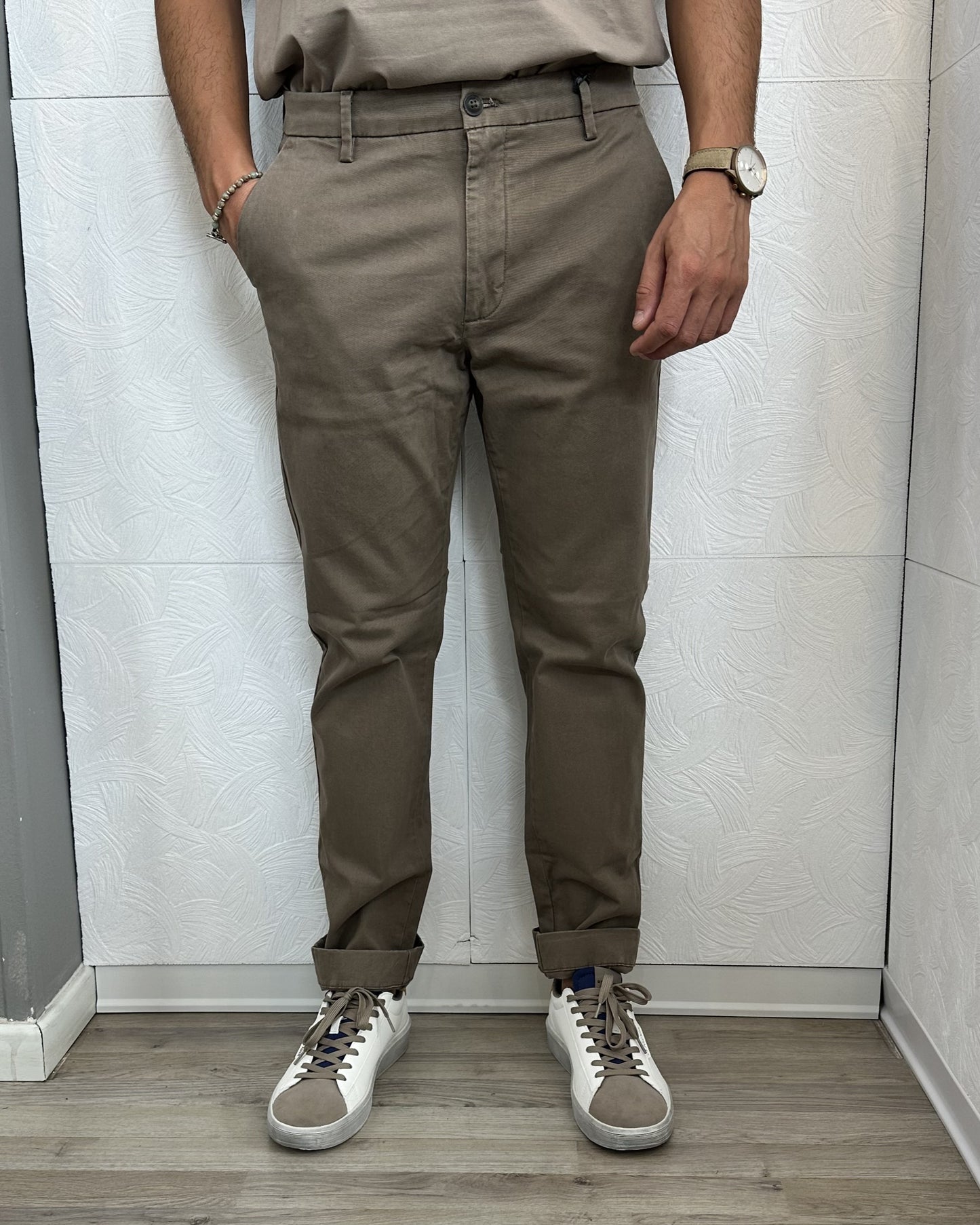 PANTALONE CHINO "PSI 1869H" FANGO