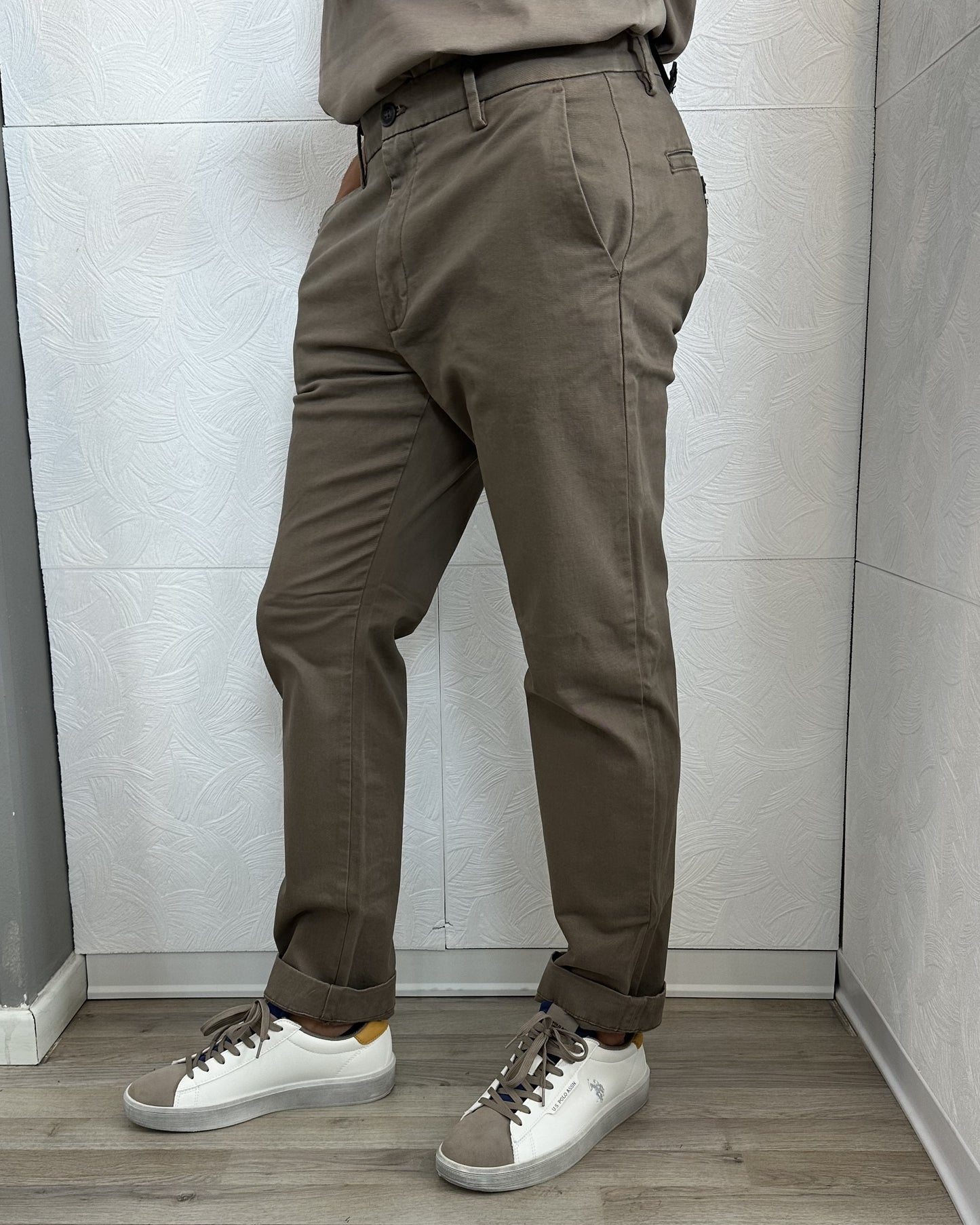 PANTALONE CHINO "PSI 1869H" FANGO