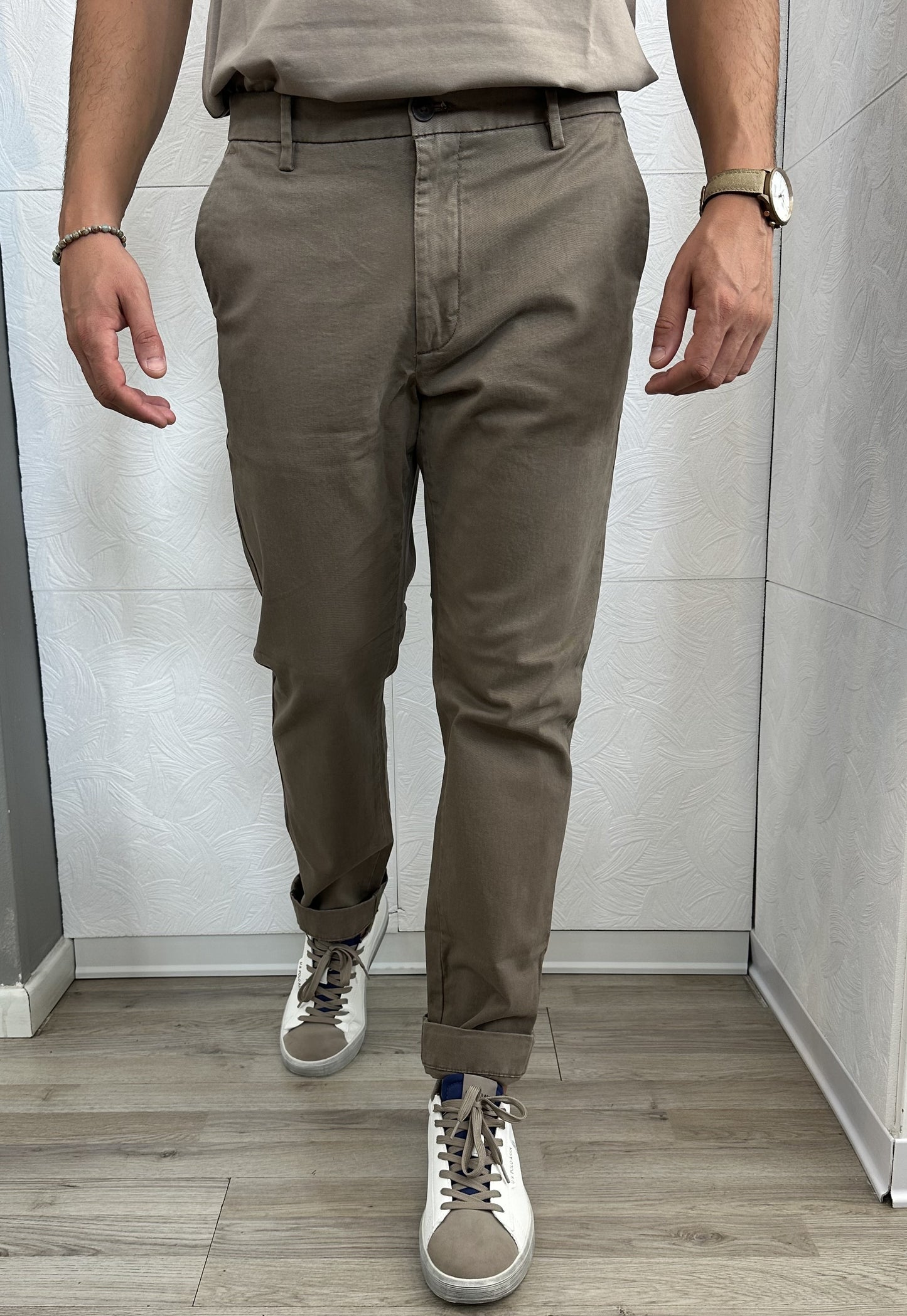 PANTALONE CHINO "PSI 1869H" FANGO