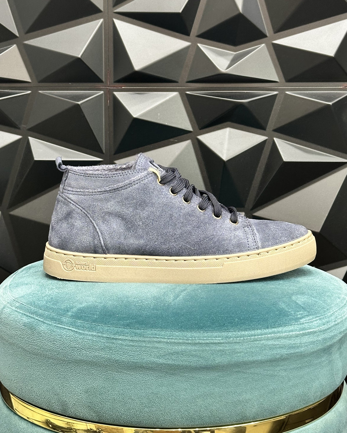 SCARPA POLACCHINA " 6721" BLU MARINO