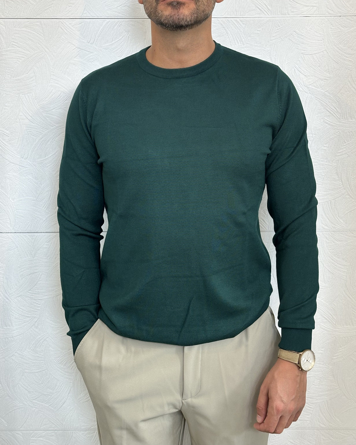 MAGLIA GIROCOLLO " UGF 4000" VERDE