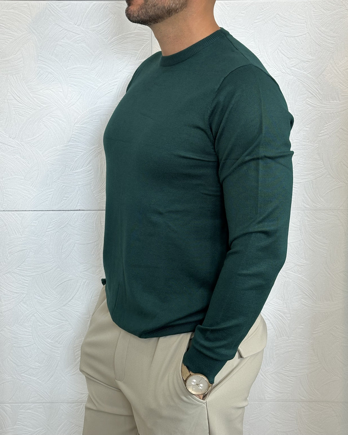 MAGLIA GIROCOLLO " UGF 4000" VERDE