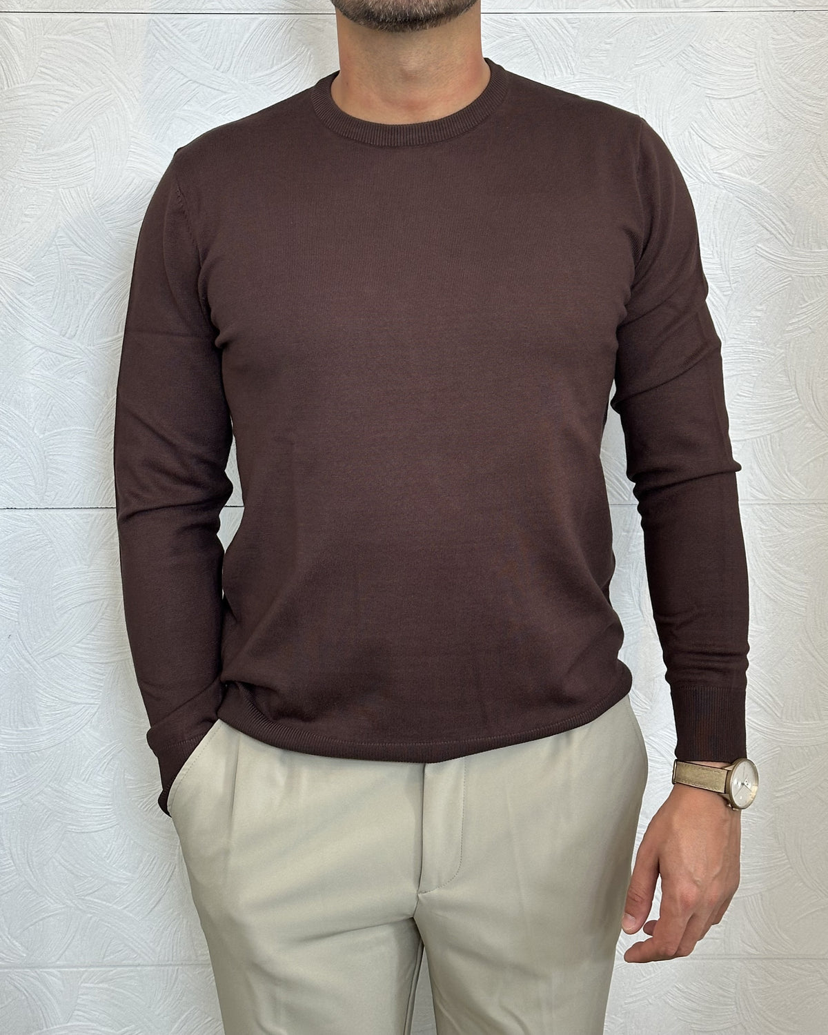 MAGLIA GIROCOLLO " UGF 4000" MORO
